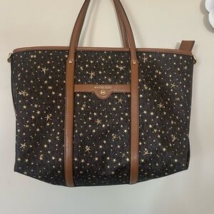 Michael Kors Starry Black and Gold Tote